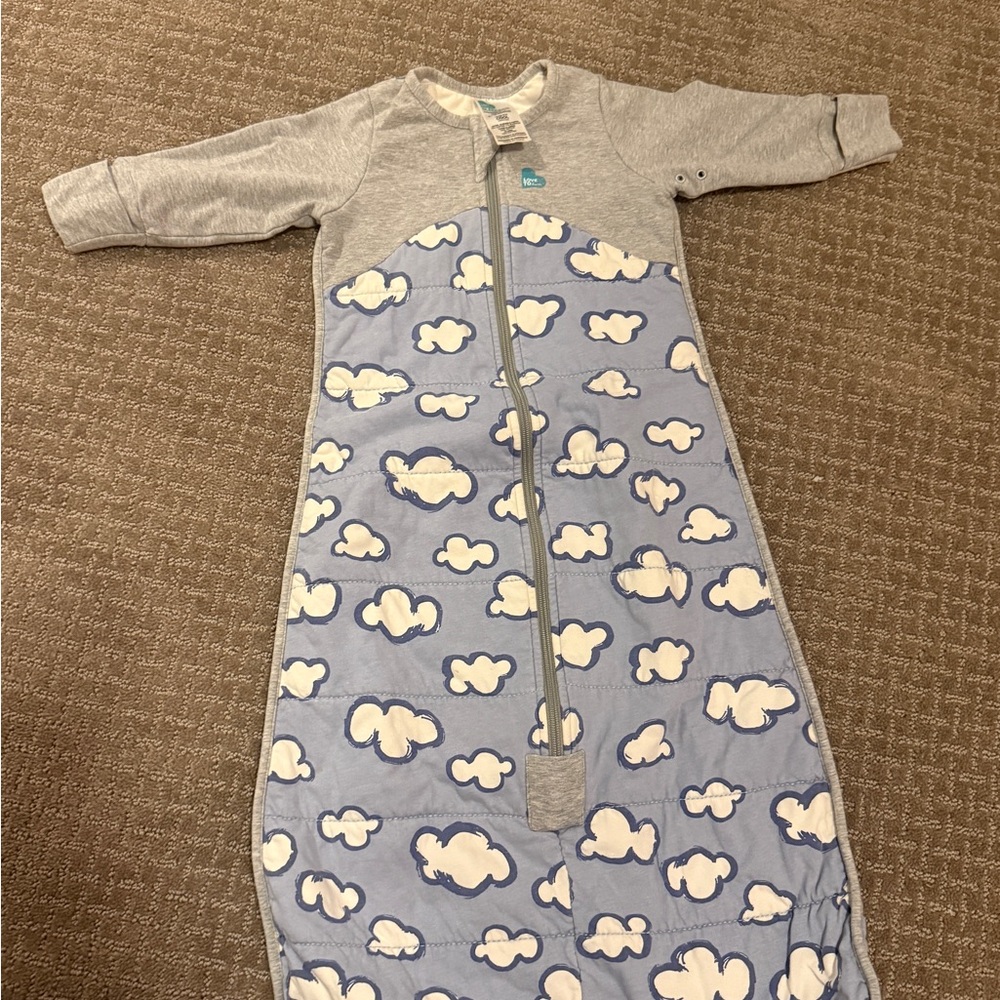 Gray and Blue Cloud Kids sleep sack